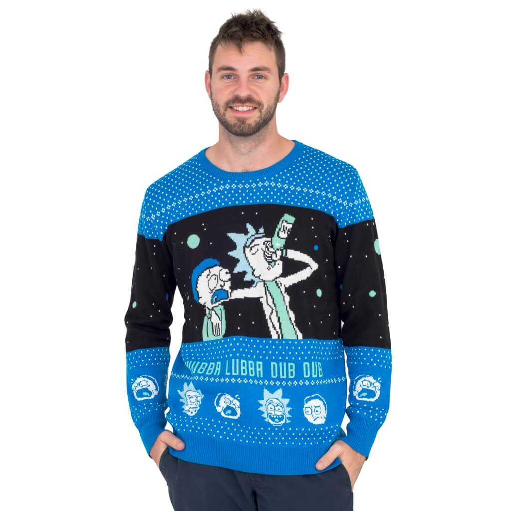 Ugly Christmas Sweater JulesRoche Rick and Morty Funny Knit Julesroches