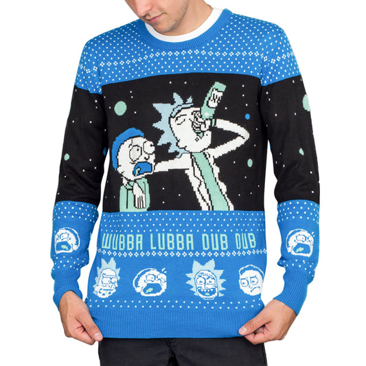 Ugly Christmas Sweater JulesRoche Rick and Morty Funny Knit Julesroches