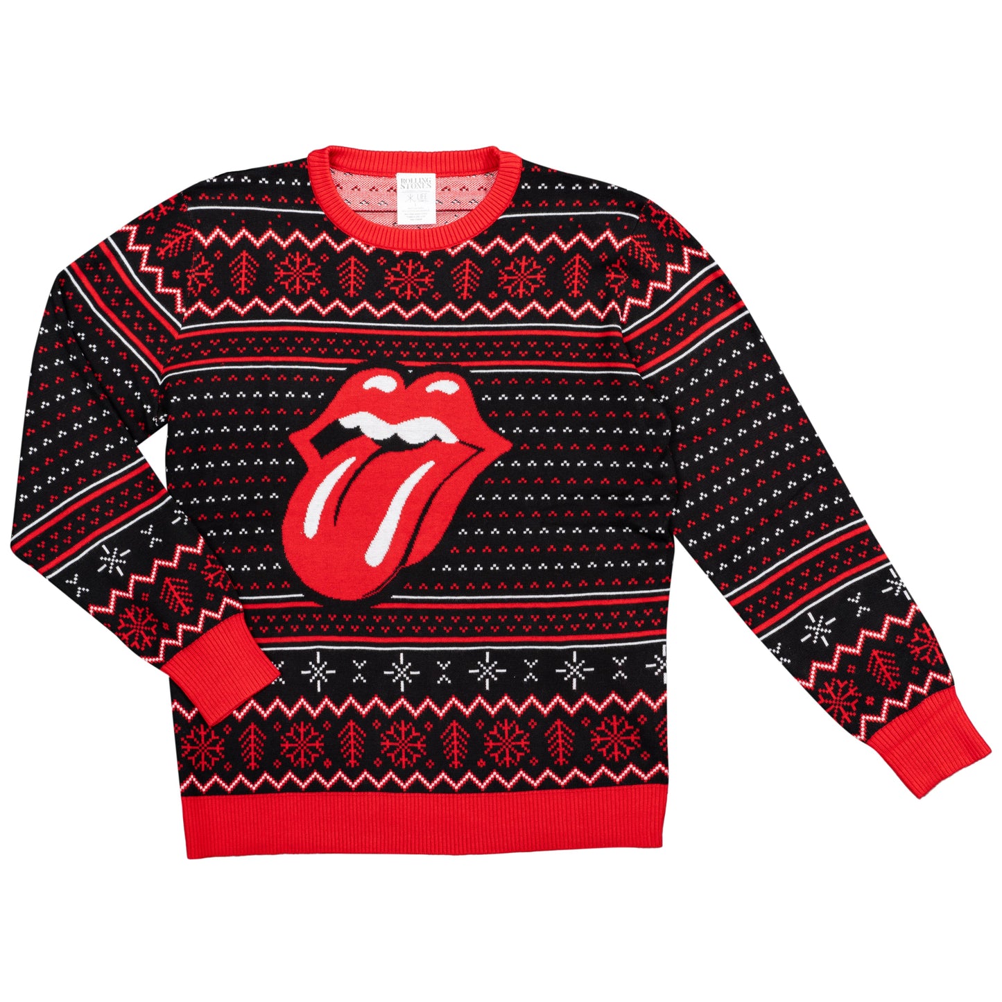 Ugly Christmas Sweater JulesRoche Rolling Stones Design Julesroches