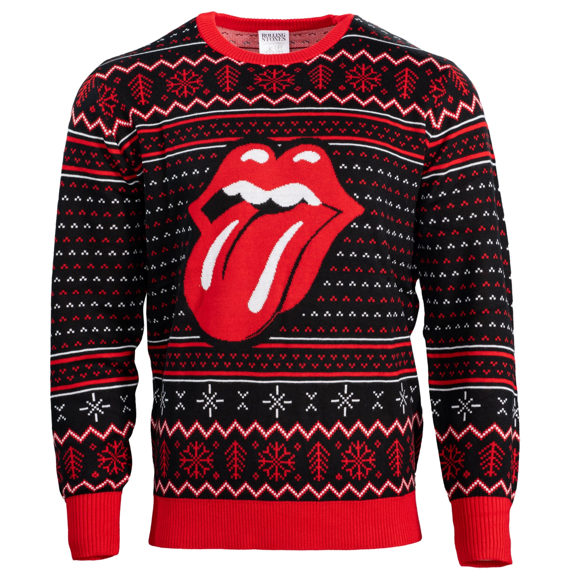 Ugly Christmas Sweater JulesRoche Rolling Stones Design Julesroches