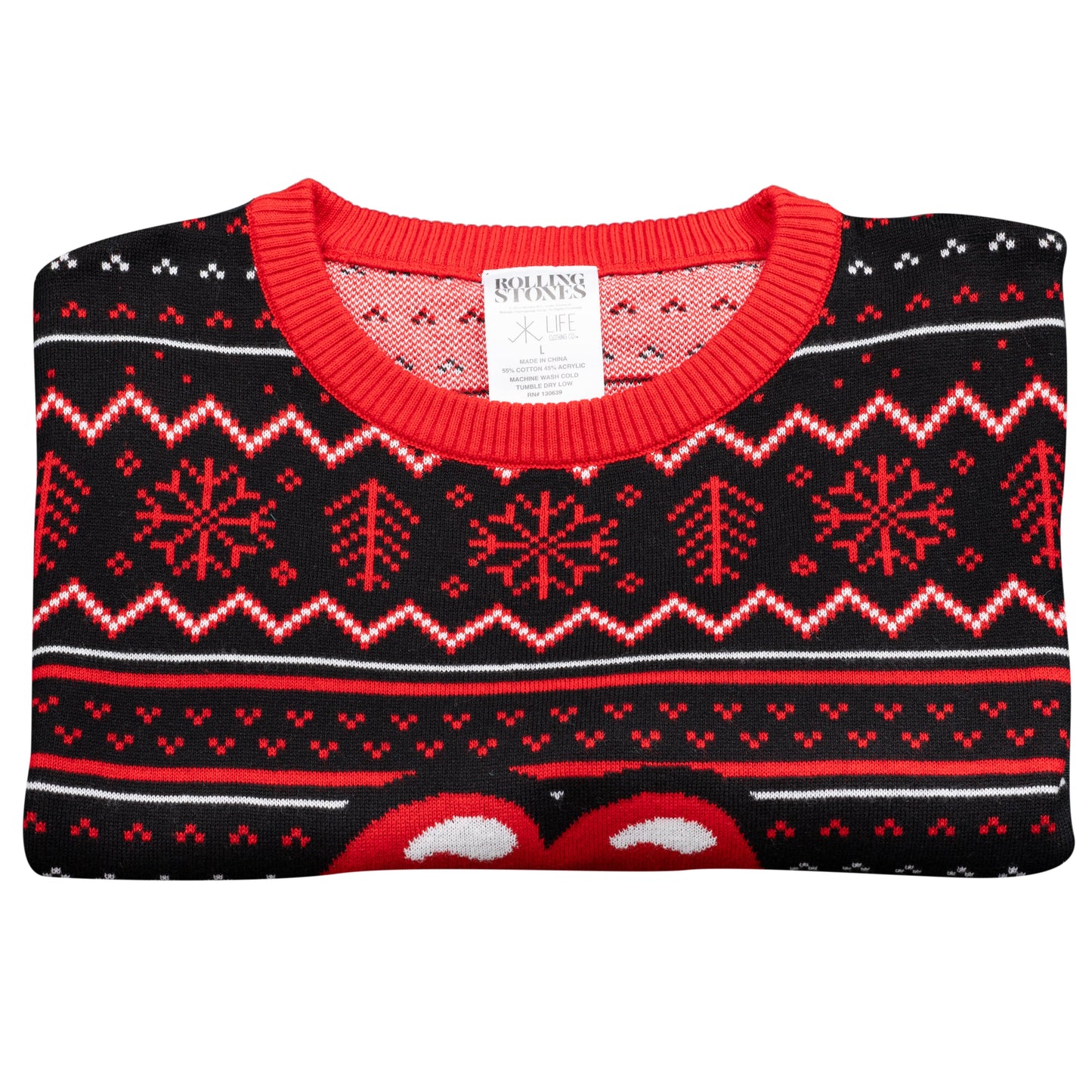 Ugly Christmas Sweater JulesRoche Rolling Stones Design Julesroches