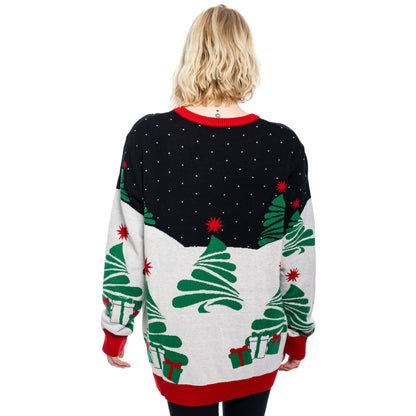 Ugly Christmas Sweater JulesRoche T-Rex Dinosaur Design Julesroches