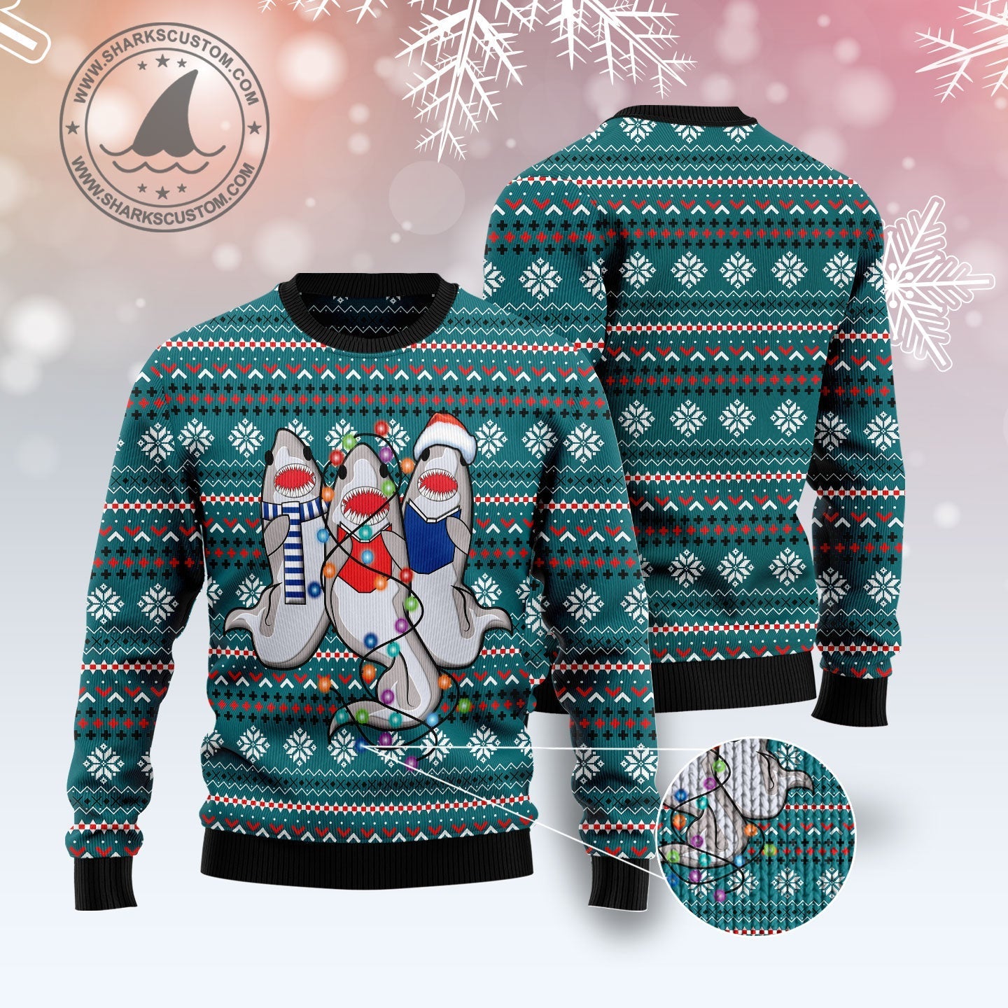 Ugly Christmas Sweater JulesRoche Warm All-over-print Julesroches