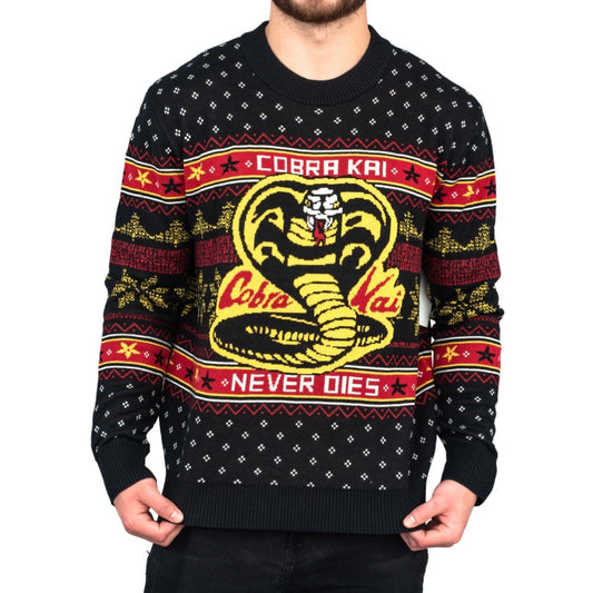 Ugly Christmas Sweater - Official Cobra Kai Design for Holiday Festivities Julesroches