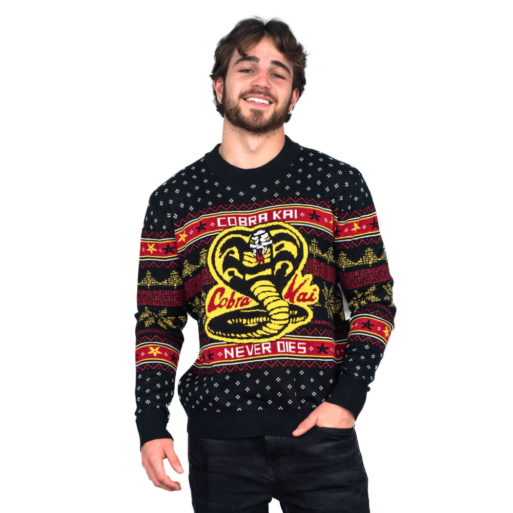 Ugly Christmas Sweater - Official Cobra Kai Design for Holiday Festivities Julesroches