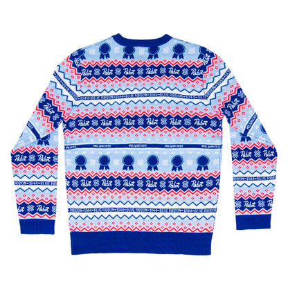 Ugly Christmas Sweater - Pabst Blue Ribbon Tribute for Festive Cheer Julesroches