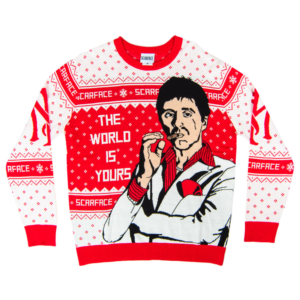 Ugly Christmas Sweater - Tony Montana Design for Holiday Cheer Julesroches