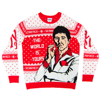 Ugly Christmas Sweater - Tony Montana Design for Holiday Cheer Julesroches