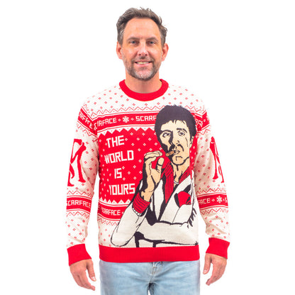 Ugly Christmas Sweater - Tony Montana Design for Holiday Cheer Julesroches