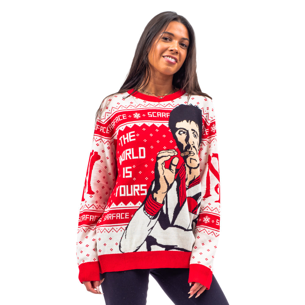 Ugly Christmas Sweater - Tony Montana Design for Holiday Cheer Julesroches