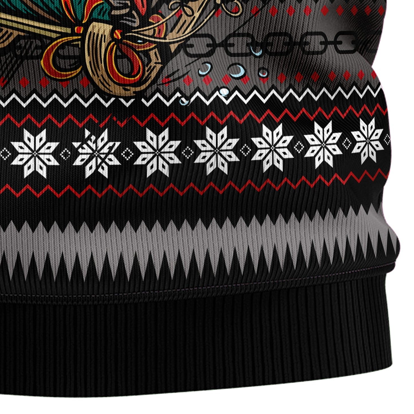 Ugly Cotton Sweater JulesRoche All-Over Print Holiday Style Julesroches