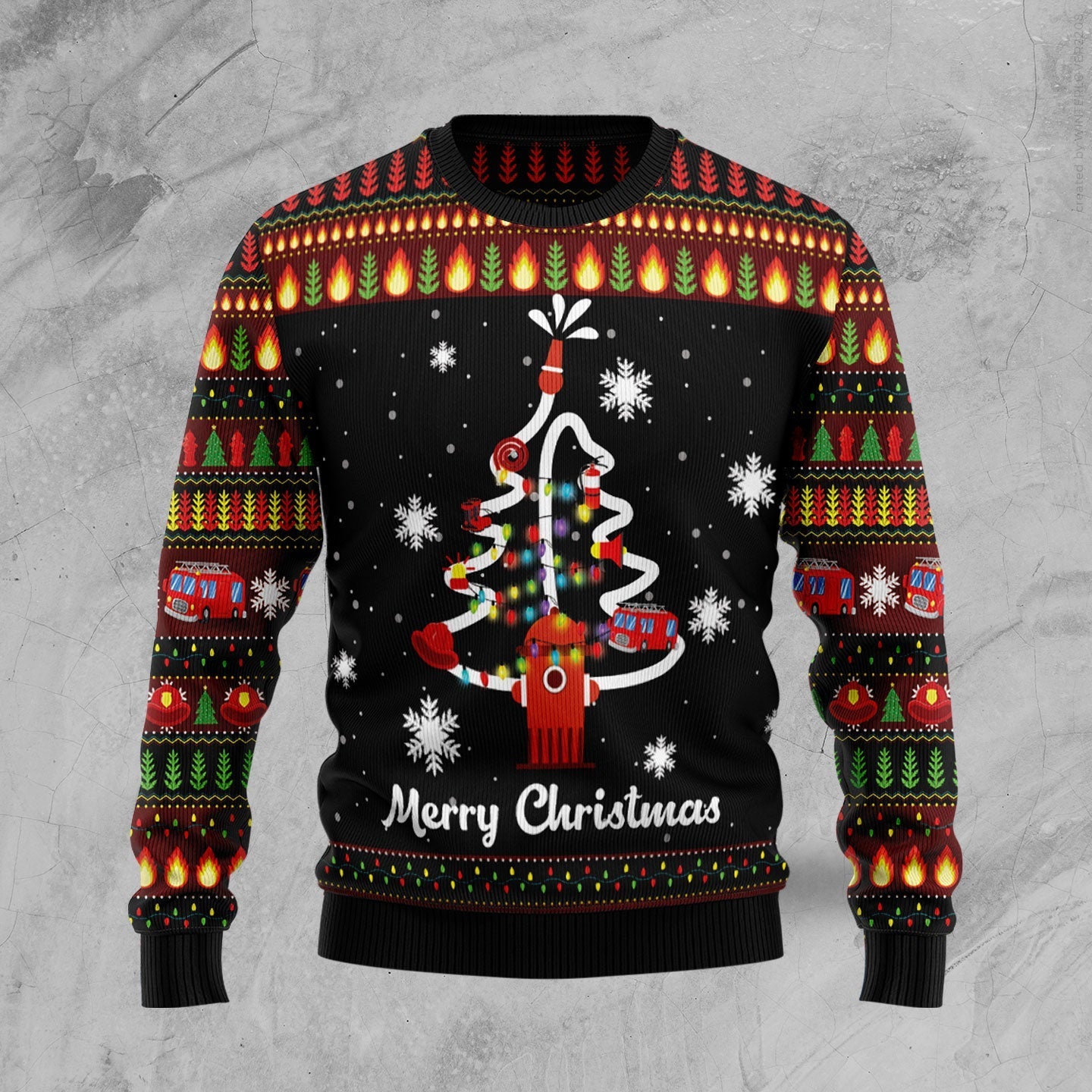 Ugly Sweater JulesRoche All-Over Print Christmas Pullover Julesroches