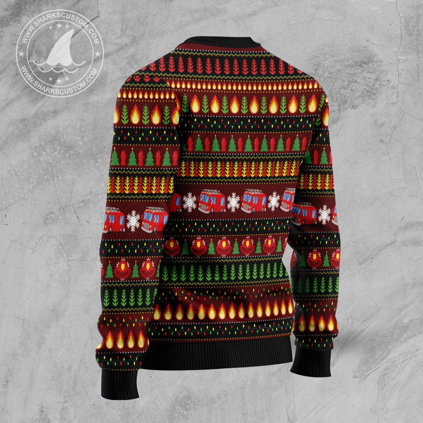 Ugly Sweater JulesRoche All-Over Print Christmas Pullover Julesroches