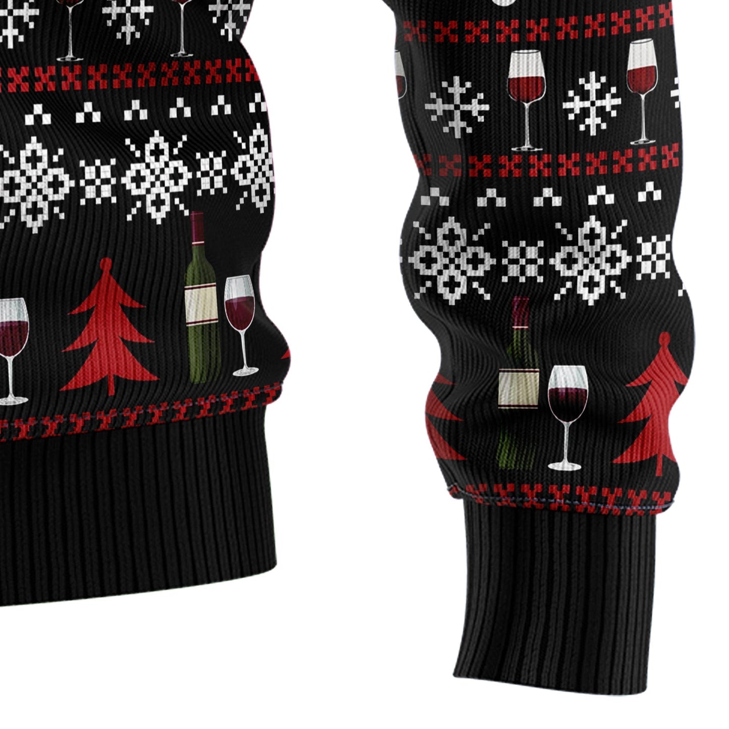 Ugly Sweater JulesRoche All-Over Print Cotton Acrylic Knit Julesroches