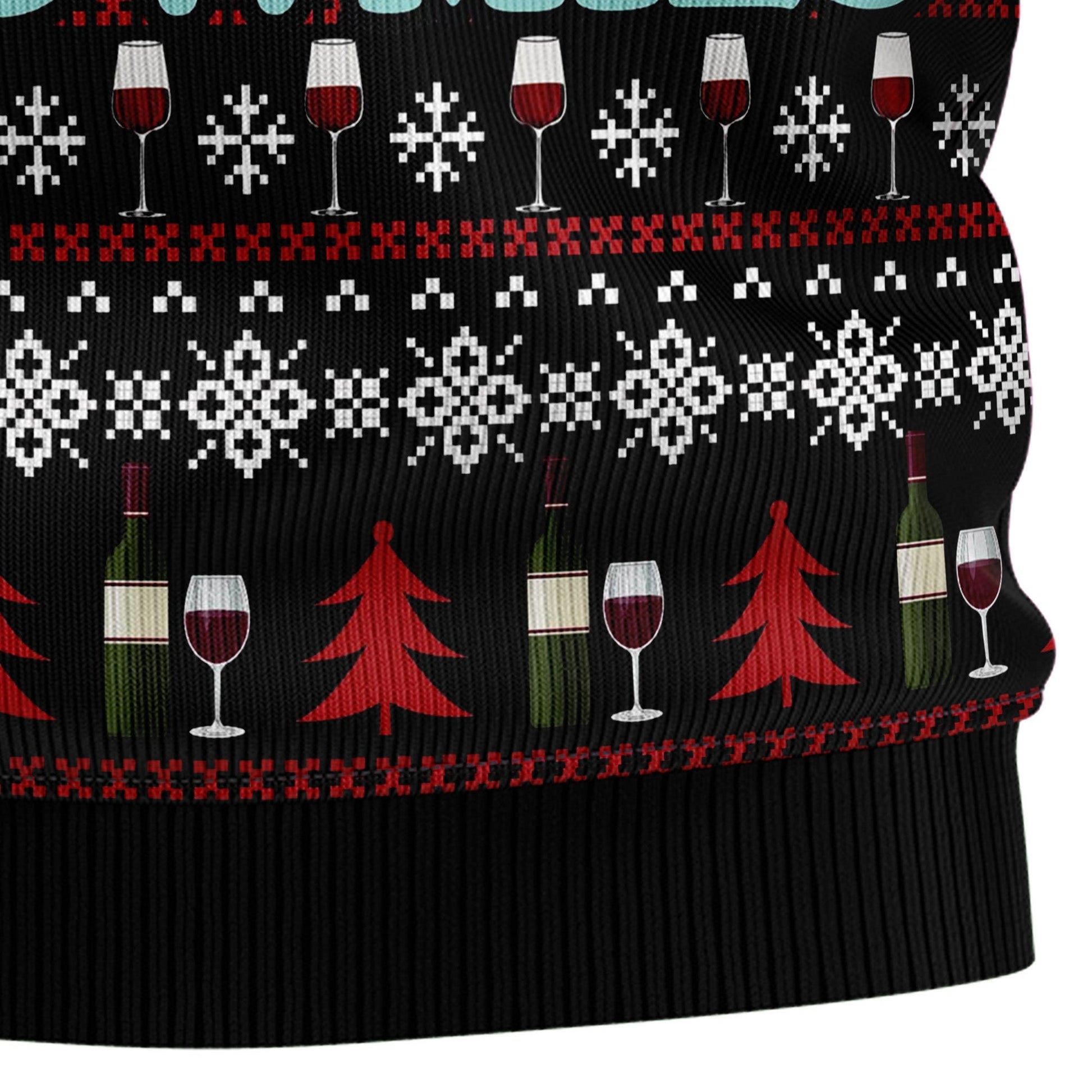 Ugly Sweater JulesRoche All-Over Print Cotton Acrylic Knit Julesroches