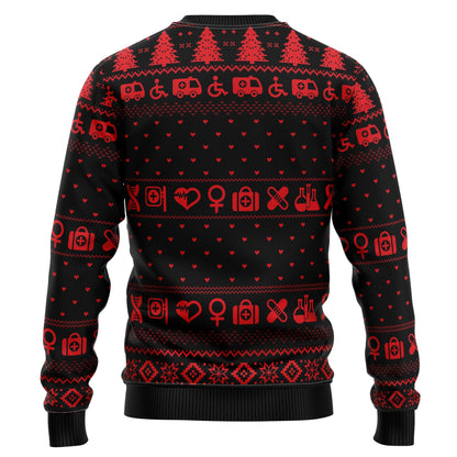 Ugly Sweater JulesRoche All-Over Print Cotton Blend Holiday Julesroches