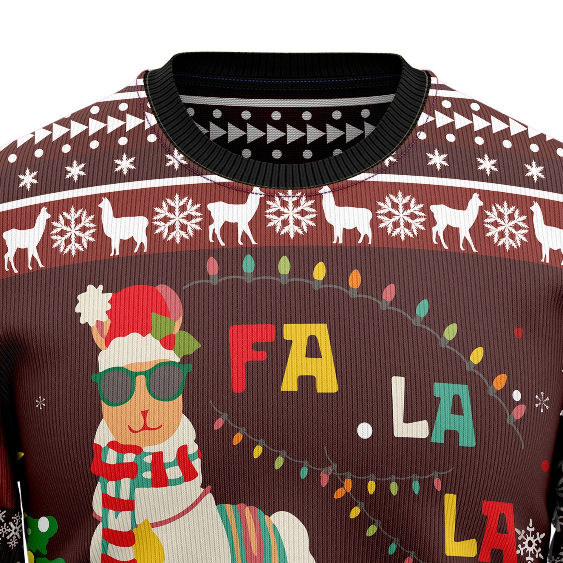 Ugly Sweater JulesRoche All-Over Print Cotton Blend Julesroches