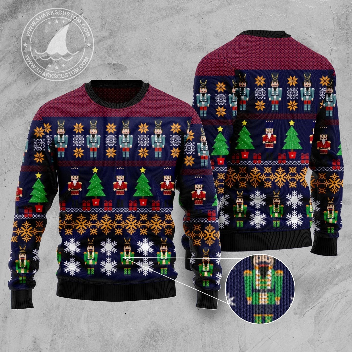 Ugly Sweater JulesRoche All-Over-Print Funny Holiday Wear Julesroches