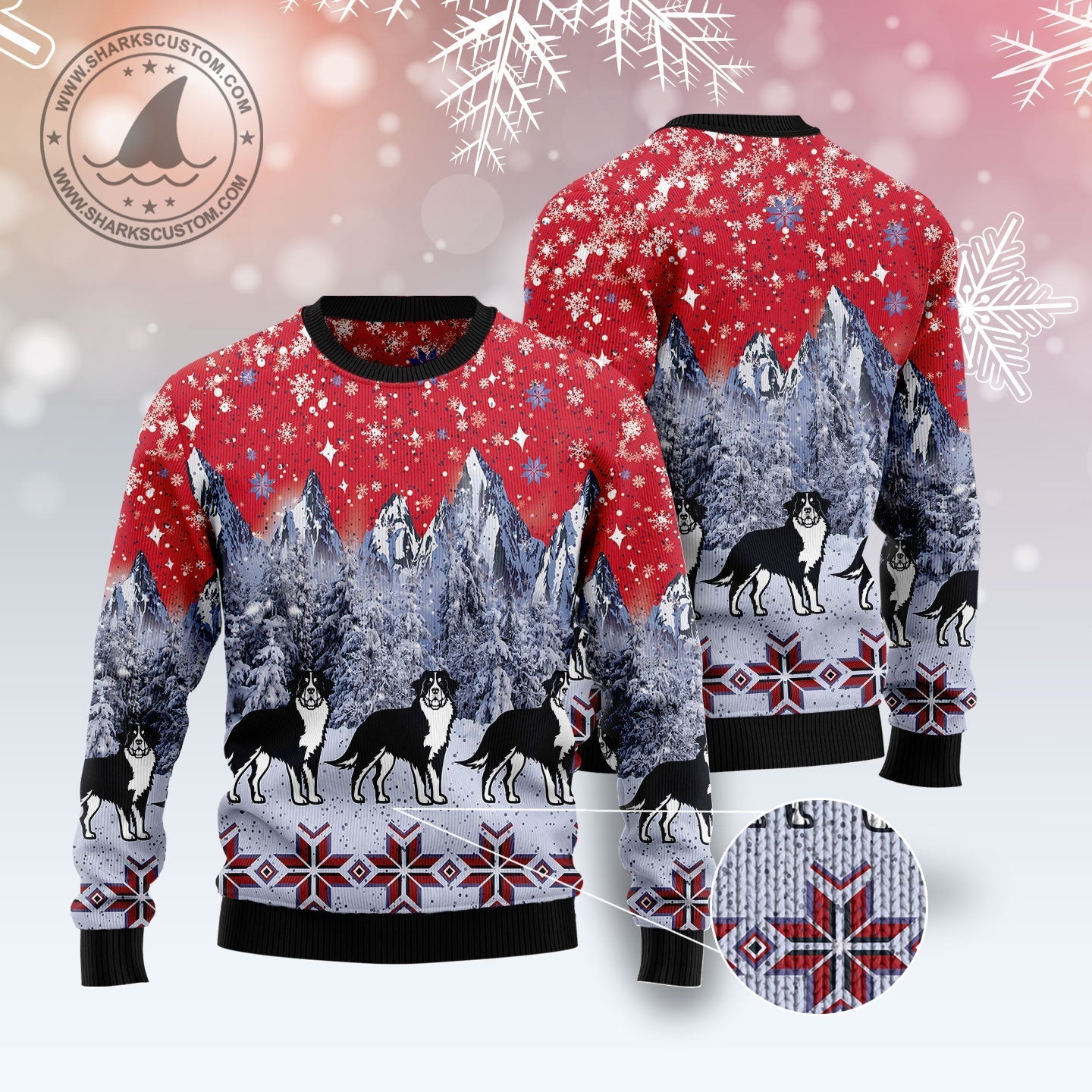 Ugly Sweater JulesRoche All-Over Print Graphic Winter Wear Julesroches