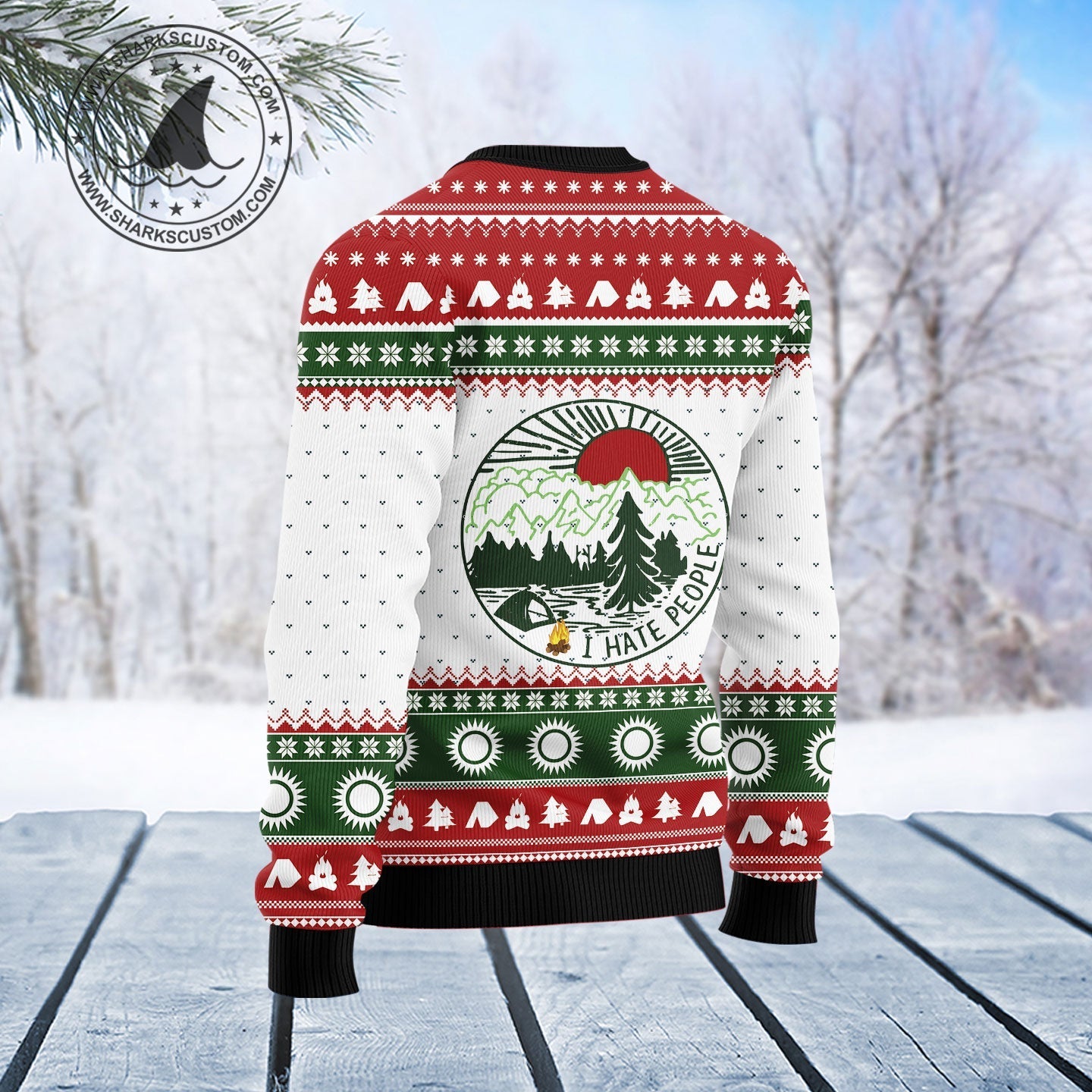 Ugly Sweater JulesRoche All-Over Print Trendy Holiday Julesroches