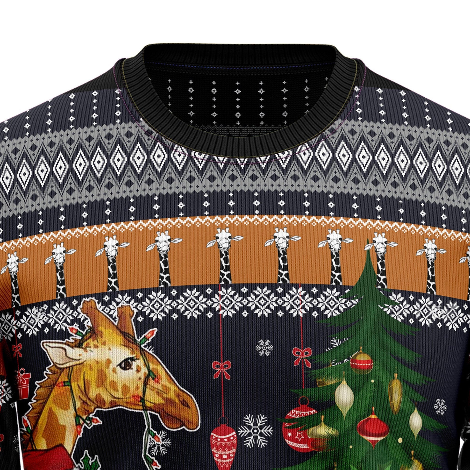 Ugly Sweater JulesRoche All-Over-Print Wool Blend Christmas Pullover Julesroches