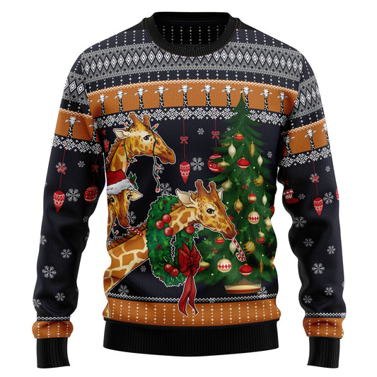 Ugly Sweater JulesRoche All-Over-Print Wool Blend Christmas Pullover Julesroches