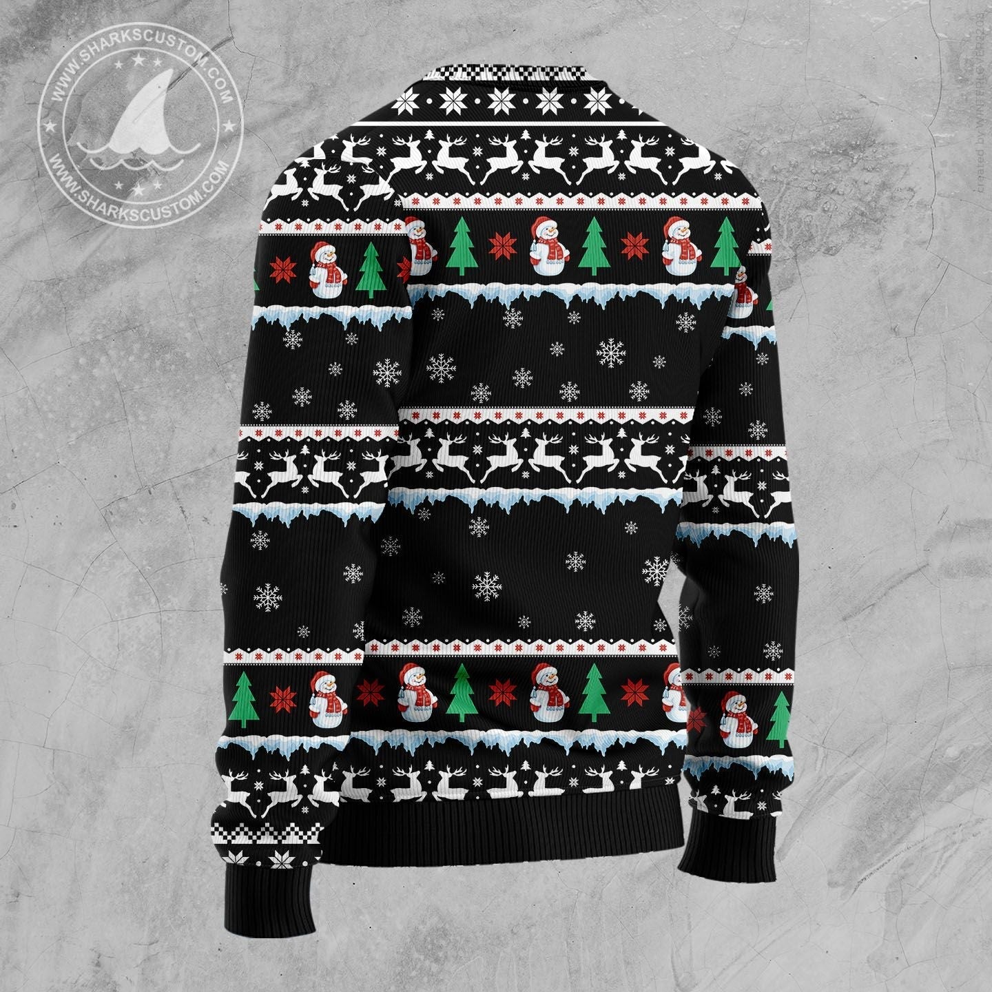 Ugly Sweater JulesRoche All-Over-Print Wool Blend Julesroches