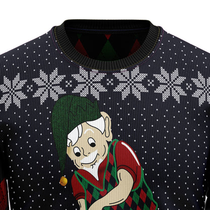 Ugly Sweater JulesRoche All-Over Print Wool Blend Julesroches