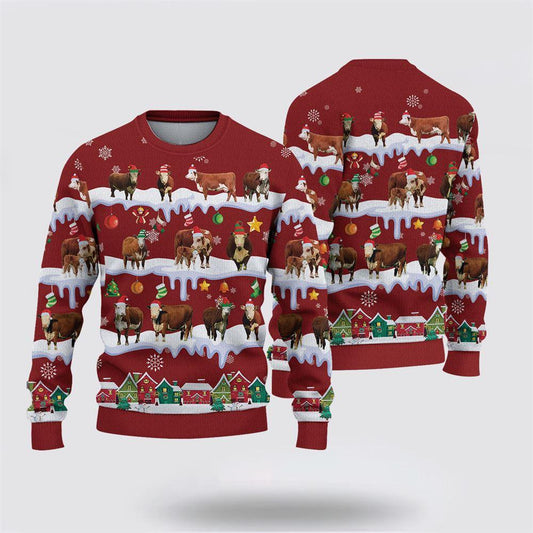 Ugly Sweater JulesRoche All-Over-Print Wool Blend Julesroches