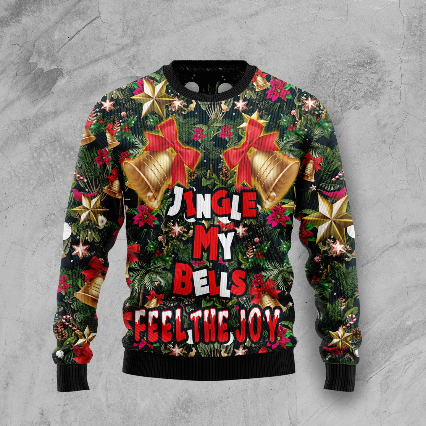 Ugly Sweater JulesRoche Funny All-Over Print Christmas Jumper Julesroches