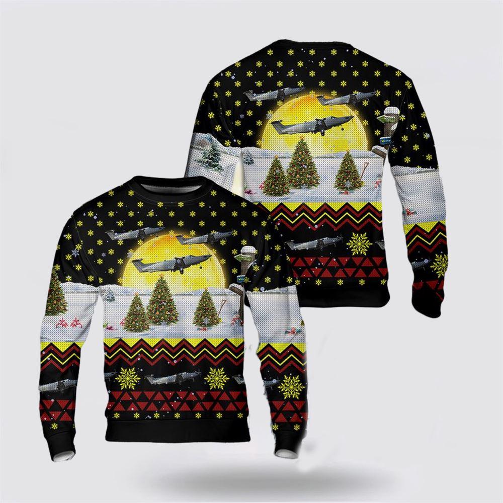 Ugly Sweater by JulesRoche: Festive All-Over Print, Warm Cotton Blend Julesroches