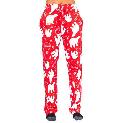 Unisex Red Pajama Bottoms JulesRoche Cotton Drawstring Lounge Pants Julesroches