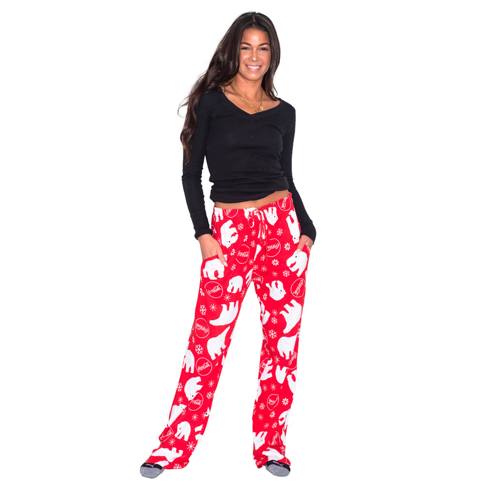 Unisex Red Pajama Bottoms JulesRoche Cotton Drawstring Lounge Pants Julesroches