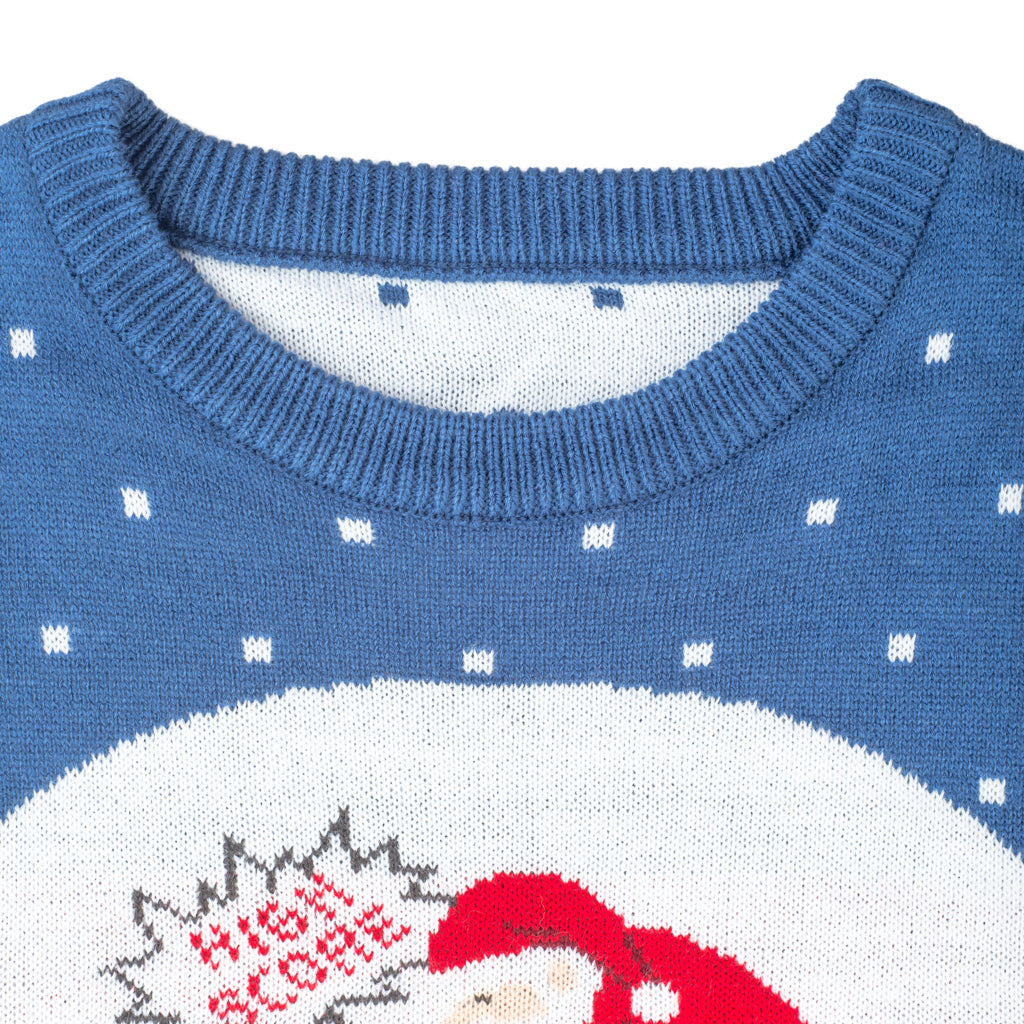 Unisex Ugly Christmas Sweater JulesRoche Silly Santa Design Julesroches