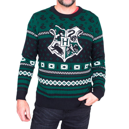 Unisex Ugly Christmas Sweater JulesRoche Slytherin Design Julesroches