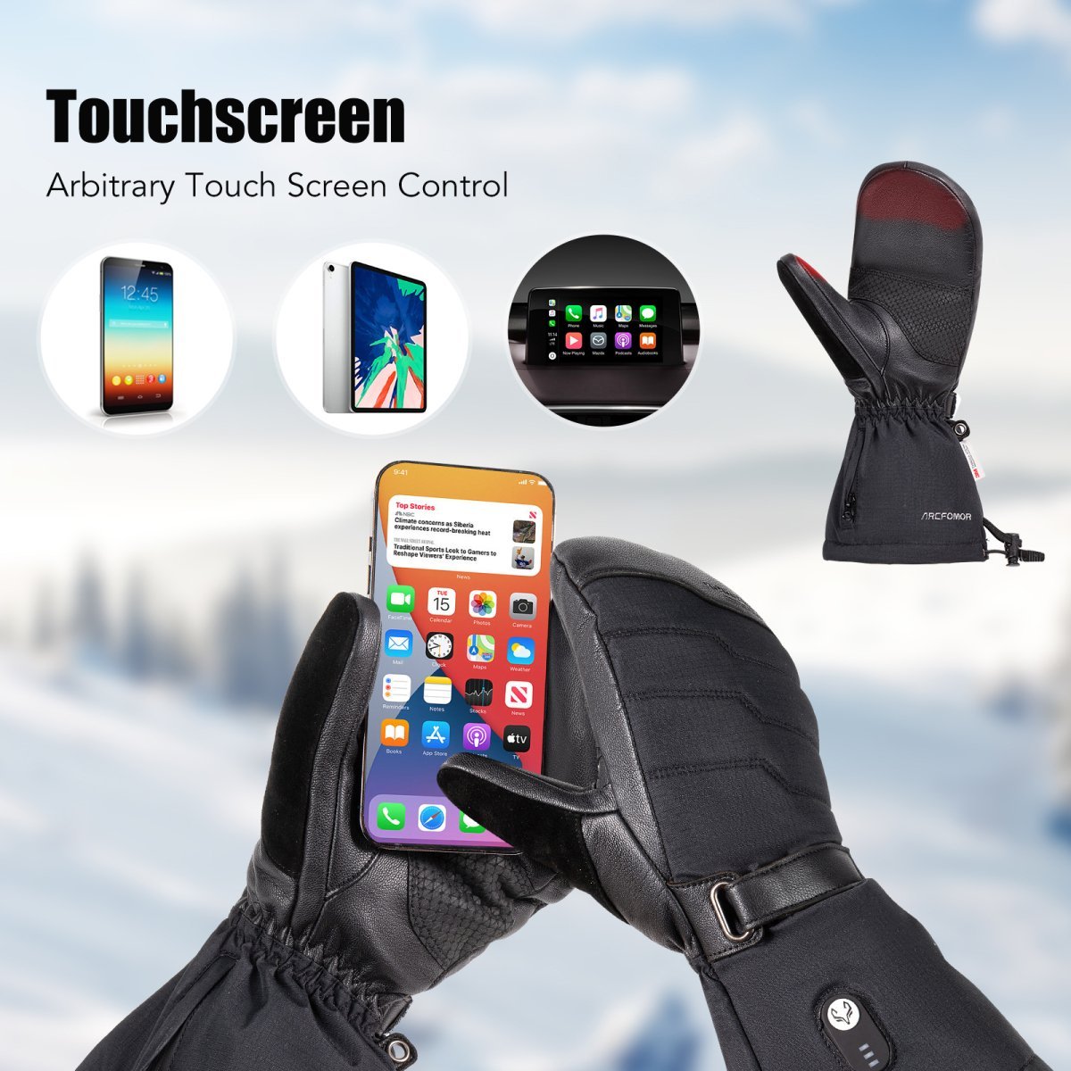 Waterproof Heated Mittens - Premium Warmth for Cold Climates Julesroches