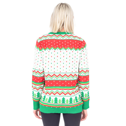 Women's 3D Animated Ugly Christmas Sweater - JulesRoche Julesroches