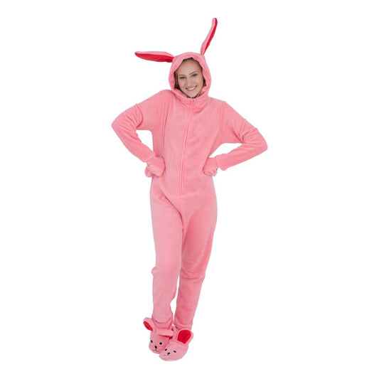 Women's Bunny Union Suit Pajamas Costume JulesRoche Zip-Up Hooded Julesroches