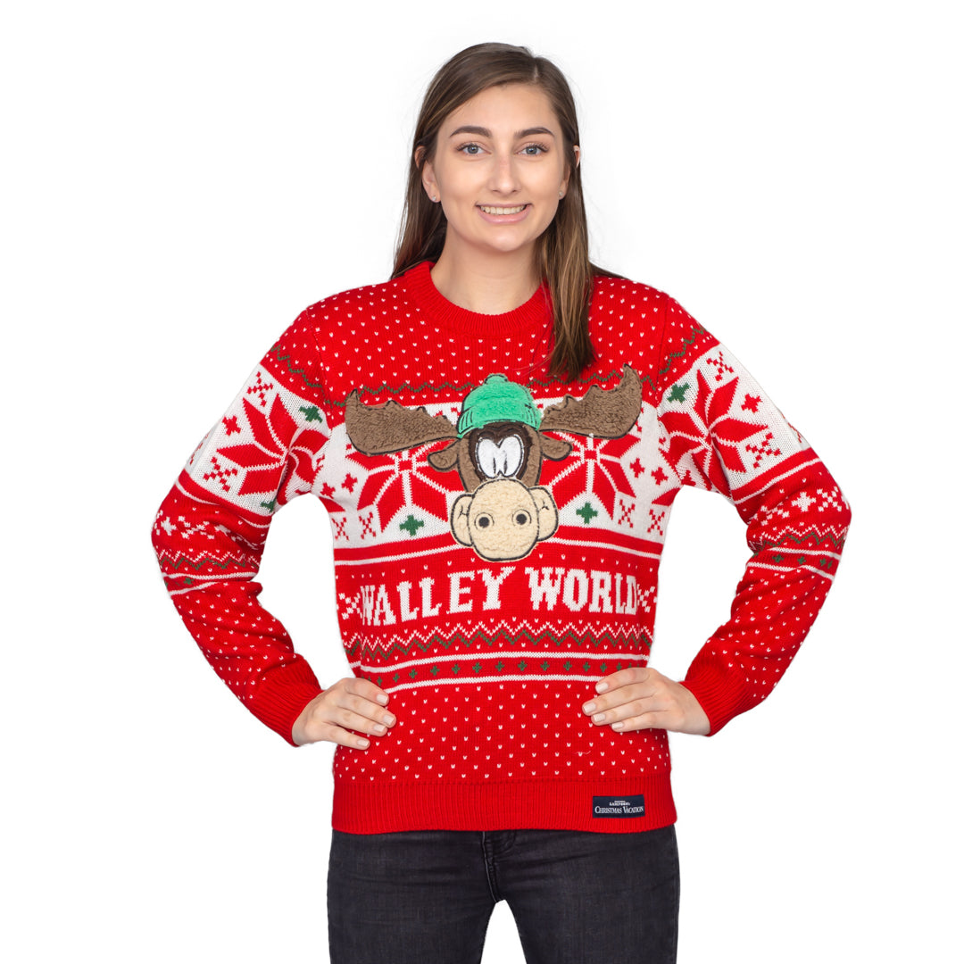 Women's Christmas Sweater JulesRoche Marty Moose Walley World Julesroches