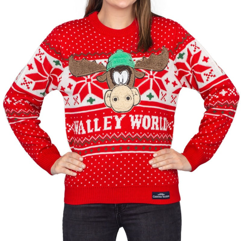 Women's Christmas Sweater JulesRoche Marty Moose Walley World Julesroches