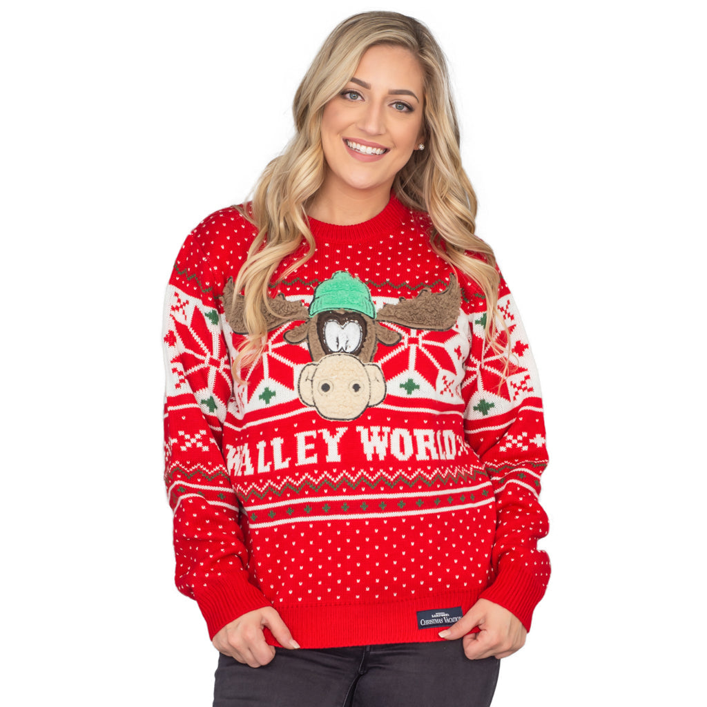 Women's Christmas Sweater JulesRoche Marty Moose Walley World Julesroches