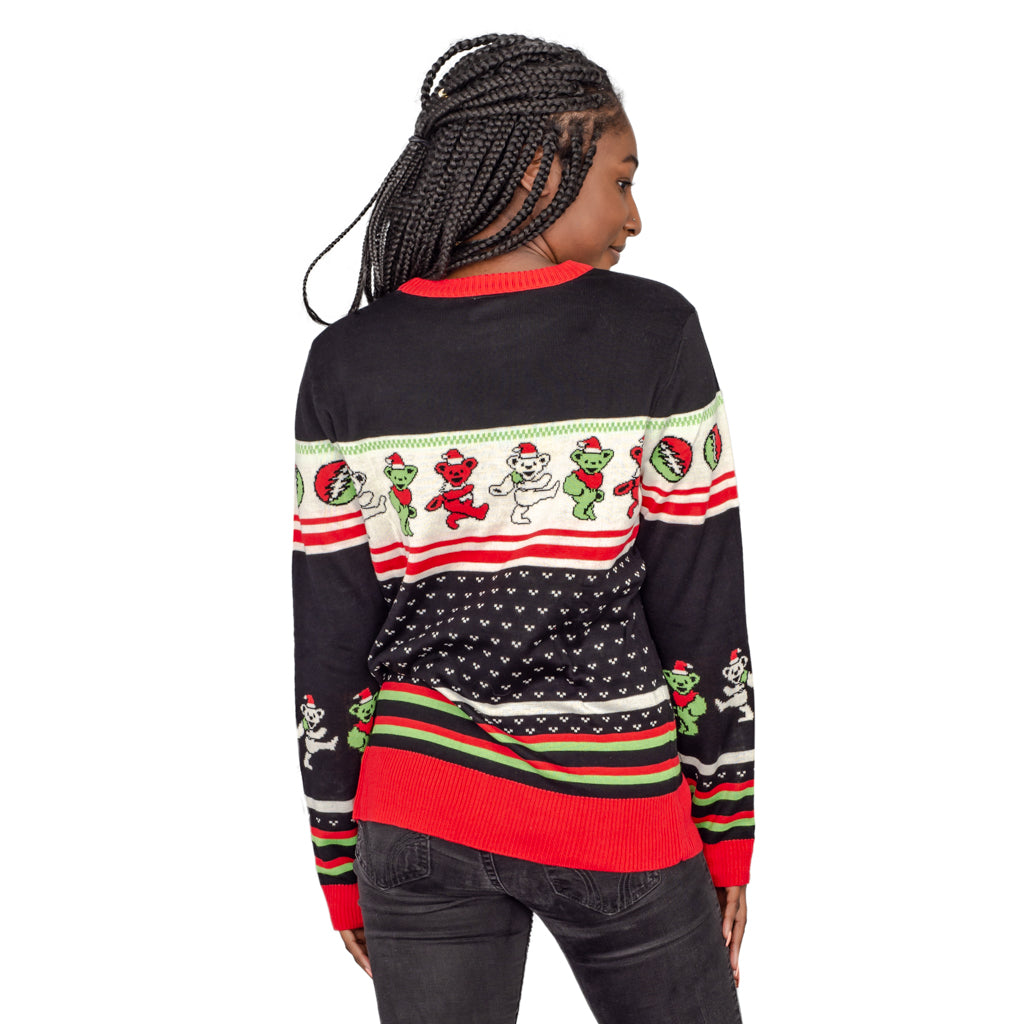 Women's Grateful Dead Ugly Christmas Sweater Pullover - JulesRoche Julesroches