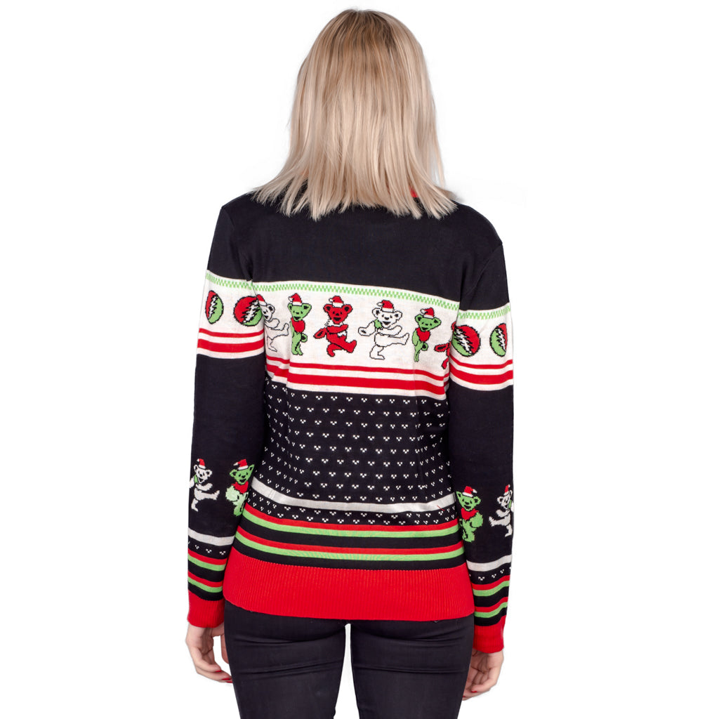 Women's Grateful Dead Ugly Christmas Sweater Pullover - JulesRoche Julesroches