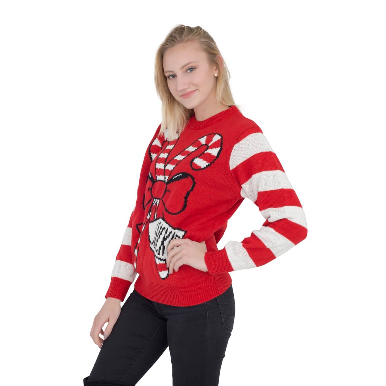 Women's JulesRoche Funny Ugly Christmas Pullover - Knit Acrylic Julesroches