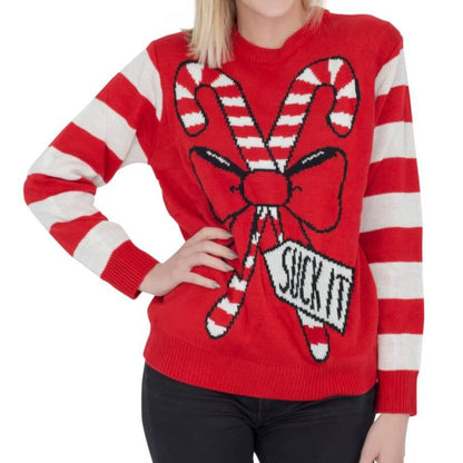 Women's JulesRoche Funny Ugly Christmas Pullover - Knit Acrylic Julesroches