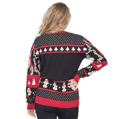 Women's Novelty Christmas Jumper Krampus Knit - JulesRoche Julesroches