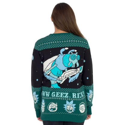 Women's Rick and Morty Ugly Christmas Sweater JulesRoche Official Julesroches