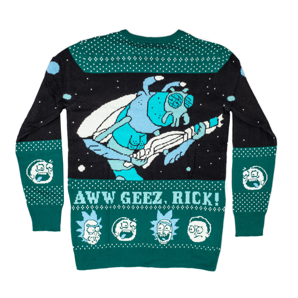 Women's Rick and Morty Ugly Christmas Sweater JulesRoche Official Julesroches