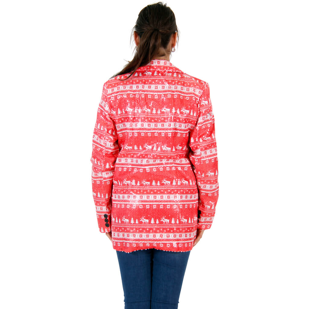 Women's Sequin Christmas Jacket JulesRoche Festive Design Julesroches