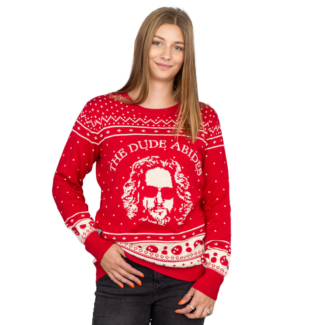 Women's The Big Lebowski Ugly Christmas Sweater by JulesRoche Julesroches